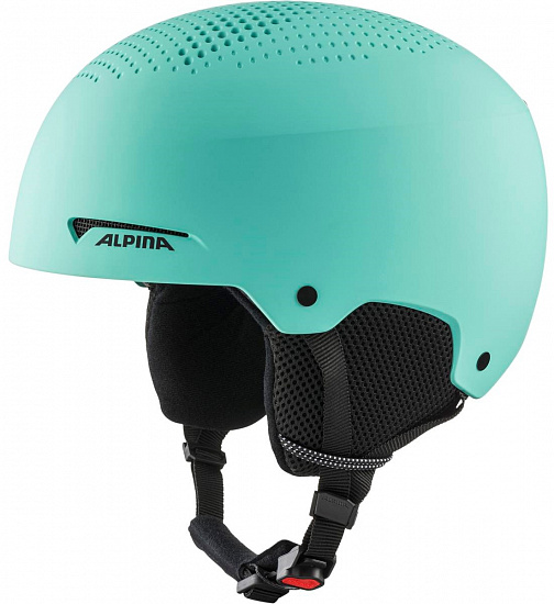 Горнолыжный шлем детский Alpina Zupo Turquoise Matt - Фото 1 большая