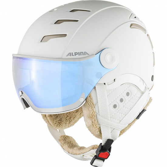 Горнолыжный шлем Alpina Jump 2.0 VM White/Prosecco Matt - Фото 1 большая