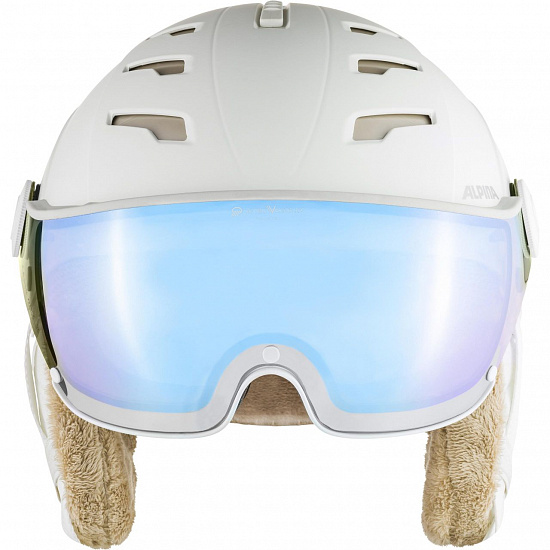 Горнолыжный шлем Alpina Jump 2.0 VM White/Prosecco Matt - Фото 2 большая