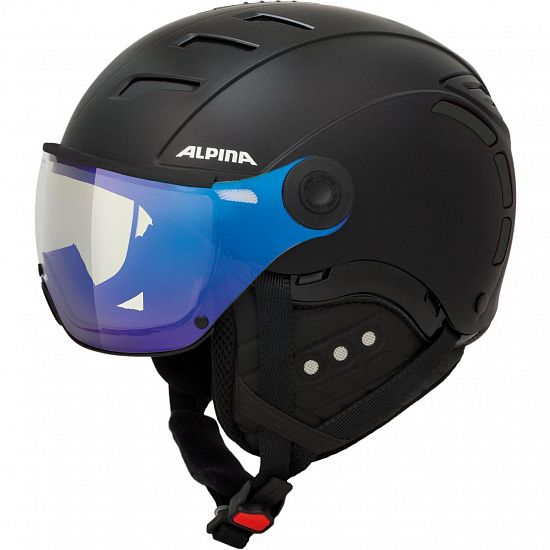 Горнолыжный шлем Alpina Jump 2.0 VM Black Matt - Фото 1 большая