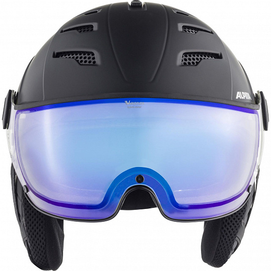 Горнолыжный шлем Alpina Jump 2.0 VM Black Matt - Фото 2 большая
