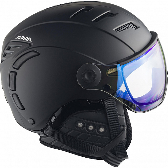 Горнолыжный шлем Alpina Jump 2.0 VM Black Matt - Фото 4 большая
