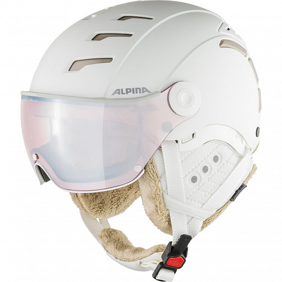 Горнолыжный шлем Alpina Jump 2.0 QVM White/Prosecco Matt - Фото 1 большая