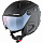 Горнолыжный шлем Alpina Attelas Visor QVM Black Matt Silver - Фото 1 малая