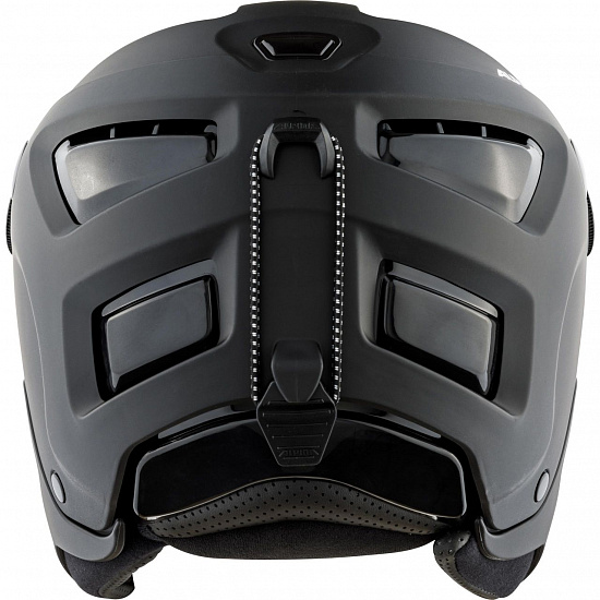 Горнолыжный шлем Alpina Attelas Visor QVM Black Matt Silver - Фото 2 большая
