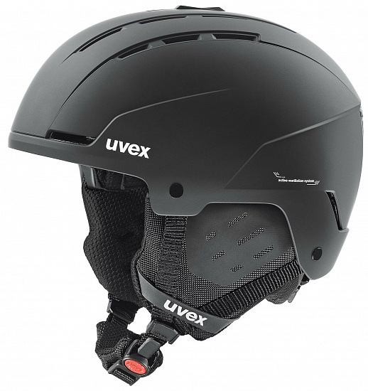 Горнолыжный шлем Uvex Stance Black Matt - Фото 1 большая