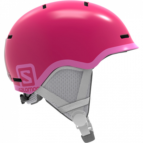Горнолыжный шлем детский Salomon Grom Glossy Pink - Фото 1 большая