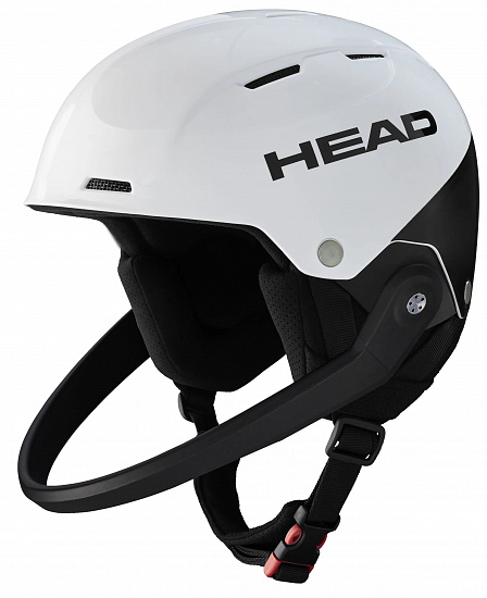 Горнолыжный шлем Head Team SL + Chinguard White/Black - Фото 1 большая