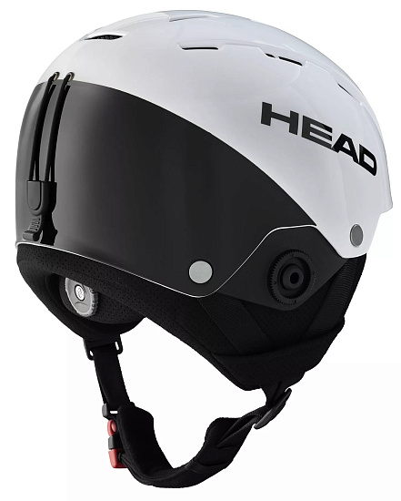 Горнолыжный шлем Head Team SL + Chinguard White/Black - Фото 2 большая