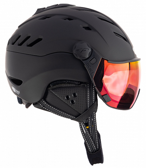 Горнолыжный шлем CP Camurai Black S.T./Dl Vario Pol Red Mirror - Фото 1 большая