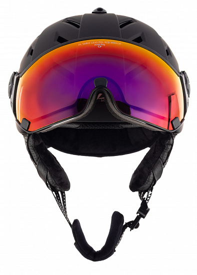 Горнолыжный шлем CP Camurai Black S.T./Dl Vario Pol Red Mirror - Фото 2 большая