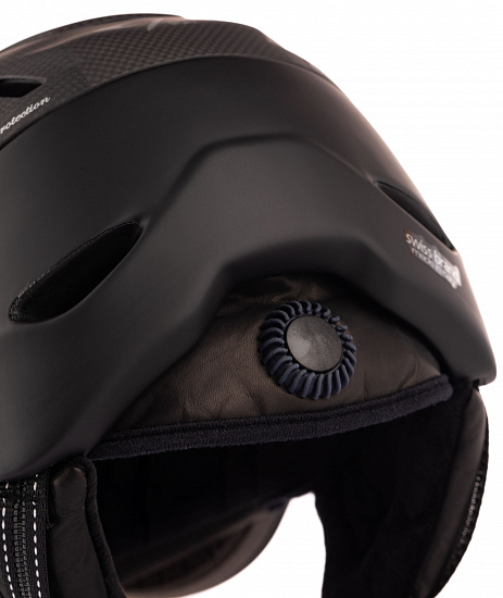 Горнолыжный шлем CP Camurai Carbon Black S.T./Dl Vario Brown Pol Ice Mirror - Фото 3 большая