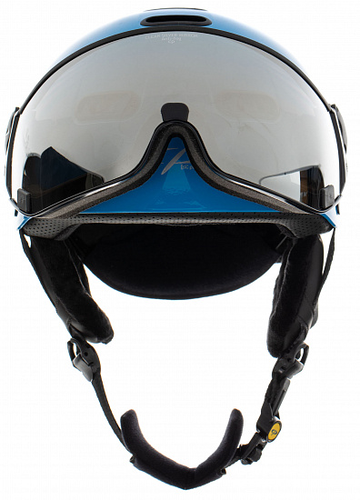 Горнолыжный шлем CP Carachillo Xs Blue Shiny/Clear Silver Mirror - Фото 2 большая