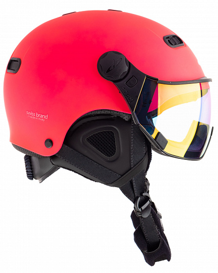 Горнолыжный шлем CP Carachillo Xs Fluo Pink S.T./Flash Gold Mirror - Фото 1 большая