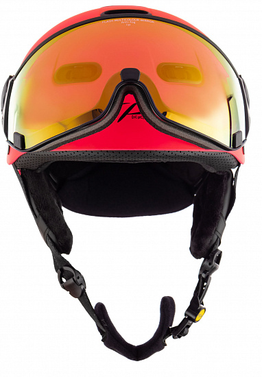 Горнолыжный шлем CP Carachillo Xs Fluo Pink S.T./Flash Gold Mirror - Фото 2 большая