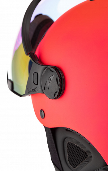 Горнолыжный шлем CP Carachillo Xs Fluo Pink S.T./Flash Gold Mirror - Фото 5 большая