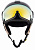 Горнолыжный шлем CP Carachillo Vintage/Black/Dl Vario Gold Mirror - Фото 2 малая