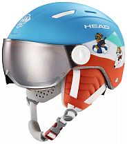 Горнолыжный шлем детский Head Mojo Visor Paw Blue