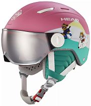 Горнолыжный шлем детский Head Maja Visor Paw Pink