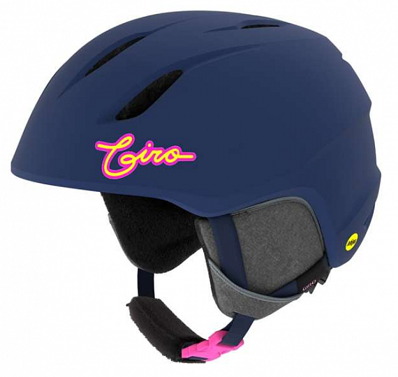 Горнолыжный шлем детский Giro Launch Matte Midnight/Neon Lights - Фото 1 большая