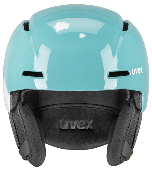 Горнолыжный шлем детский Uvex Viti Turquoise Rabbit - Фото 3 большая
