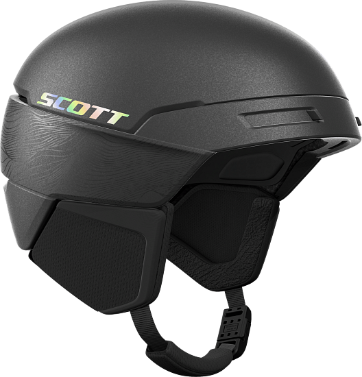 Горнолыжный шлем Scott Flow Pro Mips Granite Black/Holo Grey - Фото 1 большая