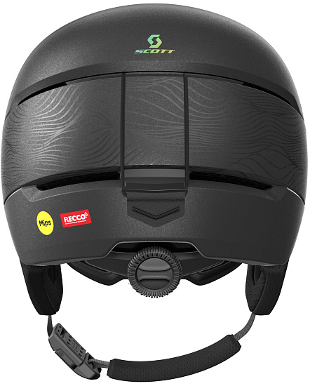 Горнолыжный шлем Scott Flow Pro Mips Granite Black/Holo Grey - Фото 4 большая