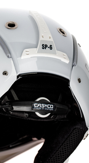 Горнолыжный шлем Casco SP-6 Viser Vautron Multilayer White - Фото 3 большая