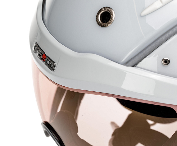 Горнолыжный шлем Casco SP-6 Viser Vautron Multilayer White - Фото 4 большая