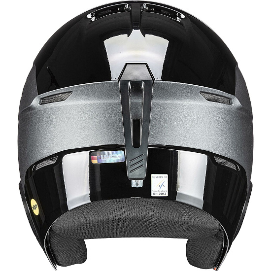 Горнолыжный шлем Uvex Invictus Mips Black/Anthracite Mat - Фото 3 большая