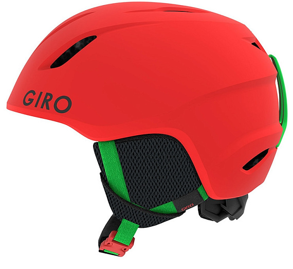 Горнолыжный шлем детский Giro Launch Matte Bright Red - Фото 3 большая