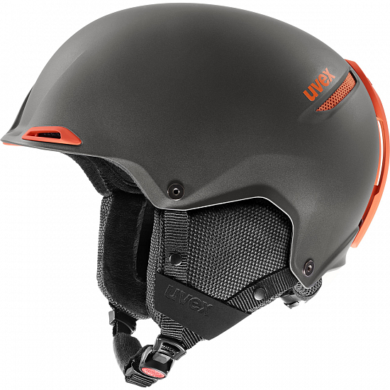 Горнолыжный шлем Uvex Jakk+ Dark Slate Orange - Фото 2 большая