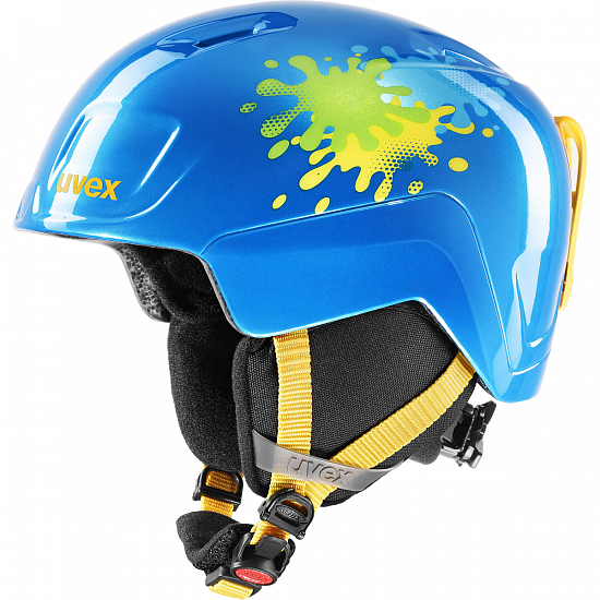 Горнолыжный шлем детский Uvex Heyya Blue Splash - Фото 1 большая