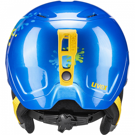 Горнолыжный шлем детский Uvex Heyya Blue Splash - Фото 4 большая