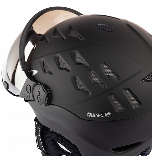 Горнолыжный шлем CP Cuma Black S.T./Black S.T./Dl Vario Silver Mirror - Фото 4 большая