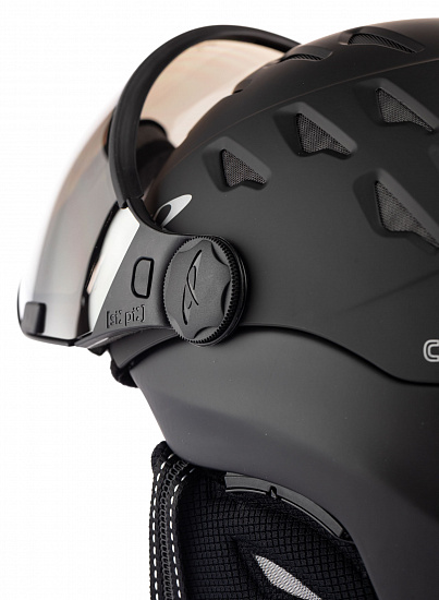 Горнолыжный шлем CP Cuma Black S.T./Black S.T./Dl Vario Silver Mirror - Фото 5 большая