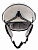 Горнолыжный шлем CP Cuma White Shiny/White Shiny/Dl Vario Silver Mirror - Фото 2 малая