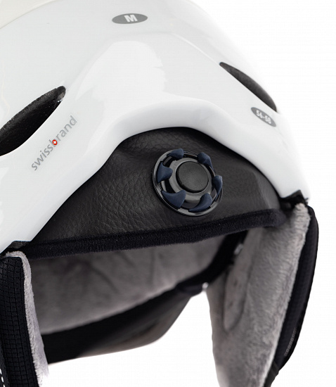 Горнолыжный шлем CP Cuma White Shiny/White Shiny/Dl Vario Silver Mirror - Фото 3 большая