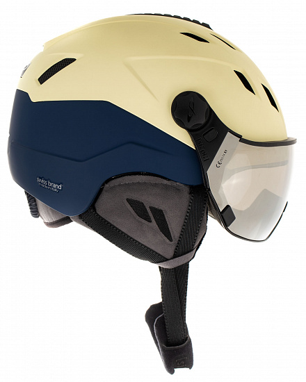 Горнолыжный шлем CP Corao + Soft Yellow S.T./Maritime S.T./Clear Silver Mirror - Фото 1 большая