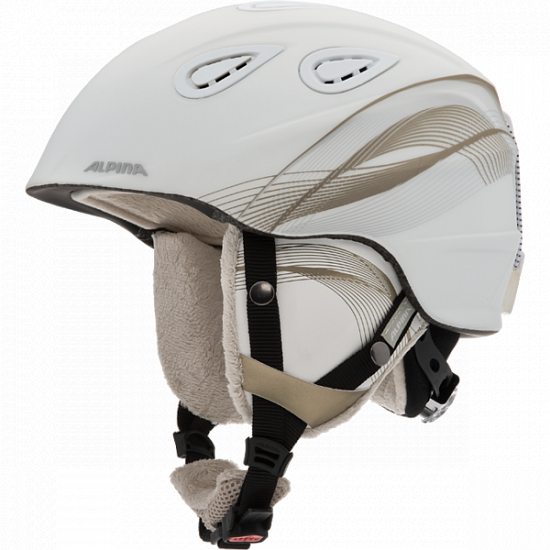 Горнолыжный шлем Alpina Grap 2.0 White-Prosecco Matt - Фото 1 большая