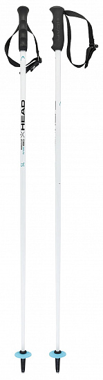 Горнолыжные палки детские Head Worldcup SL White/Black/Speed Blue - Фото 1 большая