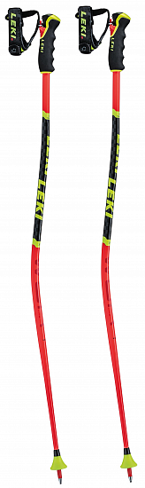Горнолыжные палки Leki WCR Lite GS 3D Fluorescent Red/Black/Neonyellow - Фото 1 большая