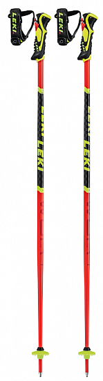 Горнолыжные палки Leki WCR Lite SL 3D Fluorescent Red/Black/Neonyellow