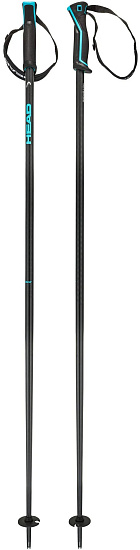 Горнолыжные палки Head Frontside 18mm Carbon Black/Speed Blue - Фото 1 большая