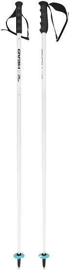Горнолыжные палки Head World Cup SL 18mm White/Black/Speed Blue - Фото 1 большая
