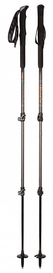Палки телескопические Kohla Alpinist Pole 105-140 Black/Orange - Фото 1 большая