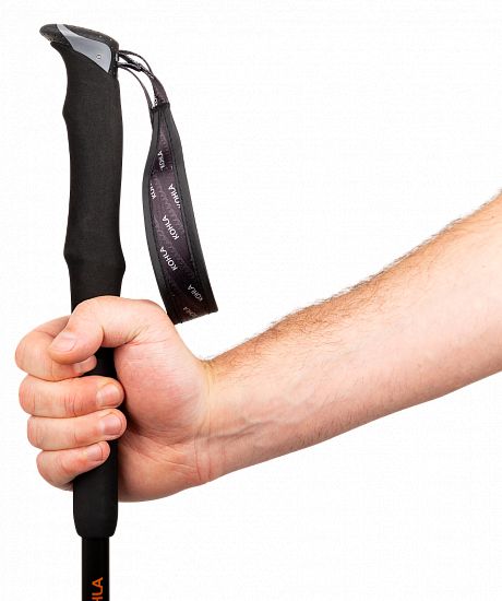 Палки телескопические Kohla Alpinist Pole 105-140 Black/Orange - Фото 7 большая