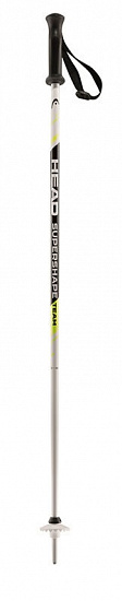 Горнолыжные палки Head Supershape Team White/Black/Neon Yellow - Фото 1 большая