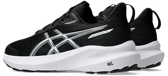 Кроссовки детские ASICS Gt-1000 14 Gs Black/Steel Grey - Фото 7 большая