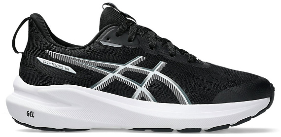 Кроссовки детские ASICS Gt-1000 14 Gs Black/Steel Grey - Фото 1 большая